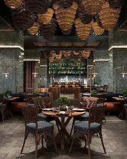 منطقة تناول الطعام في مطعم ONU في فندق جيزة بالاس