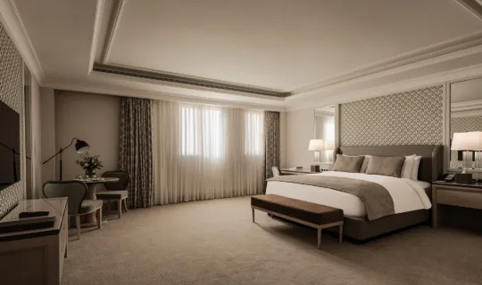 Interior of the Adapted Suite at Giza Palace