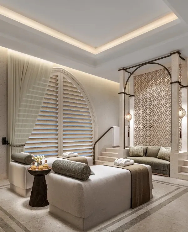 Massage beds in Palace Spa at the Giza Palace.